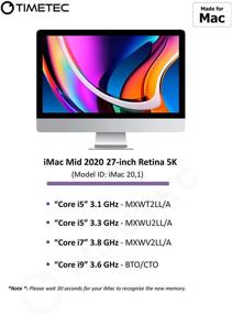 img 2 attached to 🖥️ Timetec 16GB DDR4 RAM Обновление для Apple iMac Mid-2020 (20,1 / 20,2) и Mid-2019 (19,1) | 27-дюймовый Retina 5K-дисплей | Late 2018 Mac Mini (8,1) | PC4-21333 / PC4-21300 SODIMM Совместимо с MAC