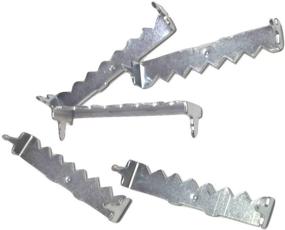 img 4 attached to 🔨 Pack of 100 Nail-free Zinc Plated Sawtooth Picture Hangers - 1-3/4” Ideal for Hard and Soft Wood Frames