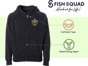 img 3 attached to 🐠 Fish Squad offers a wide range of fleece jackets/hoodies including Rainjackets, Zippered Hoodies, and Camo Hoodies for toddlers, kids, youth, boys, and girls.