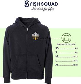 img 1 attached to 🐠 Fish Squad offers a wide range of fleece jackets/hoodies including Rainjackets, Zippered Hoodies, and Camo Hoodies for toddlers, kids, youth, boys, and girls.