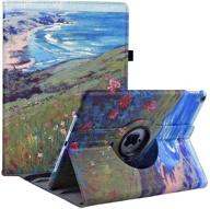 🏖️ enhanced ipad mini 1/2/3 smart case: 360 degree rotating multi-angle viewing folio stand for apple ipadmini 1st/2nd/3rd generation beach edition logo