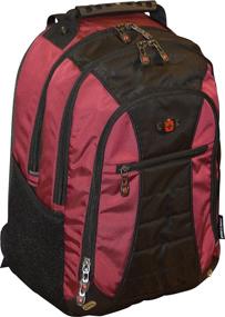 img 4 attached to SwissGear Crimson Skywalk Padded Backpack