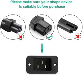 img 3 attached to 💻 Iberls Computer TV Power Cord: Replacement 3 Prong Plug for LG, Sony, Samsung, Toshiba, Sanyo, Asus, Aoc, HP, Dell PC or Monitor - UL Listed AC Power Cable