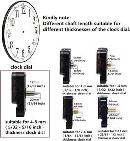 img 2 attached to ⏰ Youngtown 12888 High Torque Clock Replacement Movement: Ideal for Dials up to 8mm Thickness & 20mm Shaft Length