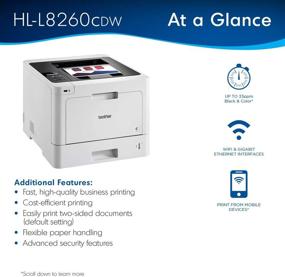 img 2 attached to 🖨️ Brother HL-L8260CDW Business Color Laser Printer - Duplex Printing, Wireless Networking, Mobile Printing, Advanced Security - Amazon Dash Replenishment Ready