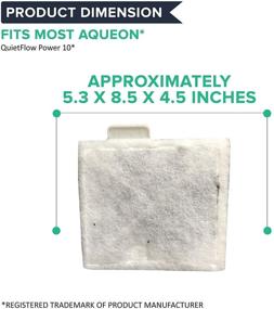 img 1 attached to 🐠 Crucial Aquarium Filter Replacement Parts – Compatible with Aqueon QuietFlow Power 10 - Generic Medium Charcoal Filters - 3 Pack Cartridges for Fish and Turtle Tanks