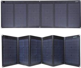 img 3 attached to 100W 12V Foldable Solar Panel Charger for Marine, Waterproof LETFE Laminated, Power Station & Solar Generator Battery Charger for Boats, Campers