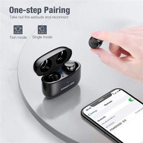 img 2 attached to Premium True Wireless Ear Buds: HiFi Stereo Sound, 30H Playtime, IPX8 Waterproof, with Mic and Power Display - Perfect for Android/iPhone