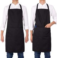 neoviva professional black bib apron for servers: ultimate style and durability логотип