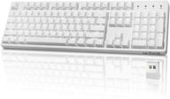 🔥 velocifire vm02ws wireless full size keyboard: mechanical brown switches, white backlit, and long battery life – ideal for copywriters, typists, and programmers logo