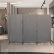 🧡 yasrkml 3 panel partition room dividers: versatile privacy screen for office & living room логотип