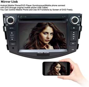 img 1 attached to Enhance Your Toyota RAV4: NVGOTEV Car Radio DVD Player Navigation 2006-2012 with GPS, Bluetooth & Multimedia Stereo