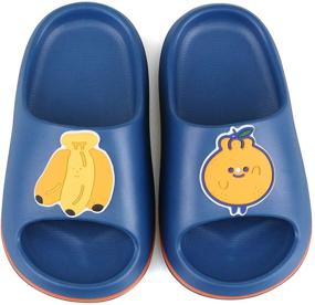 img 2 attached to Enhance Safety with Boys' Anti Slip Slippers, Slides, and Sandals for Shower and Beyond!