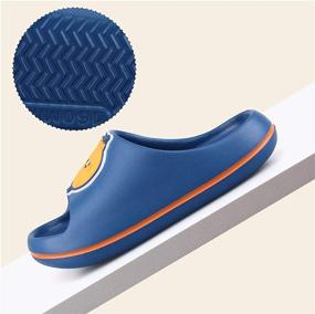 img 3 attached to Enhance Safety with Boys' Anti Slip Slippers, Slides, and Sandals for Shower and Beyond!