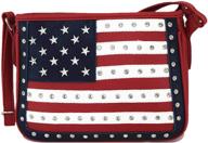 👜 stylish american stripes crossbody concealed shoulder women's handbags & wallets: trendy, secure & functional logo