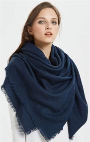 img 1 attached to 🧣 VIVIAN VINCENT Classic Luxurious Blanket: A Must-Have Accessory for Women's Scarves & Wraps