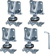 🪜 rok hardware 4 pack - adjustable furniture leg levelers with heavy duty 8000 lbs capacity logo
