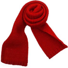 img 4 attached to 🧣 Милые вязаные модные детские шарфики для девочек - Аксессуары Долорес