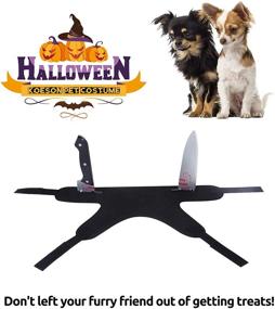 img 3 attached to 🔪 Halloween Pet Costume - Dog Bloody Knife Vest for Scary & Realistic Cosplay - Tricky Prop