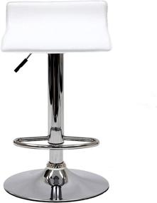 img 1 attached to 🪑 Modway Gloria Vintage Modern Swivel Bar Stool in White – Faux Leather Upholstery for Stylish Comfort