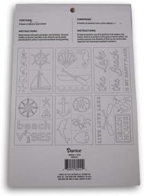 img 2 attached to Adhesive Back Beach and Lake Stencil Set - 6 Sheets - 6 x 8 Inches - Perfect for Multi-Media Projects