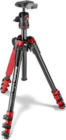 img 3 attached to 📷 Красный компактный алюминиевый туристический штатив Manfrotto BeFree MKBFRA4R-BH