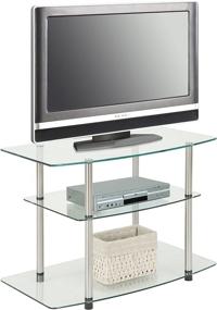 img 2 attached to Convenience Concepts Designs2Go Classic Glass TV Stand: Perfect Blend of Style and Functionality