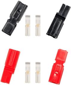 img 1 attached to 💡 Set of 20 Pairs 30AMP Quick Disconnect Power Terminals Connectors, Red and Black Quick Connect Battery Connector Modular Power Connectors (Enhanced SEO)