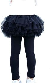 img 3 attached to 🩲 Footless Leggings Pantskirt for Girls - Face Dream Clothing and Leggings