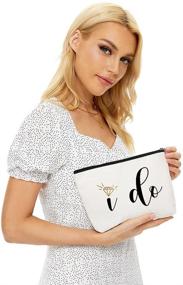 img 3 attached to 💍 Engagement Gifts for Her, Bridal Shower Gifts - I Do: Bride's Must-Have Makeup Bag