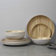 dishwasher-safe melamine dinnerware set logo