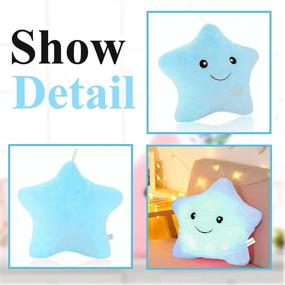 img 3 attached to 🌟 Cute LED Night Light Up Throw Pillow Inserts Star