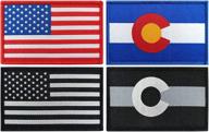 🏔️ qqsd 4 pack colorado flag patch: show your pride with tactical states flags for clothes, hats & team gear logo