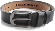 personalized christmas exquisite black think adjustable men's accessories for belts logo