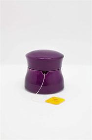 img 4 attached to 🍵 TEA BUTLER Ceramic Tea Bag Holder with Cover - Convenient Solution for Home, Restaurants, Cafe, and Office (Purple)