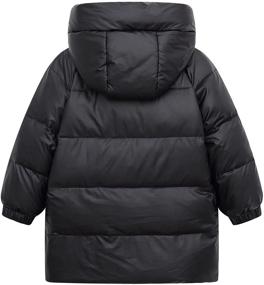 img 3 attached to 🧥 VtuAOL Quilted Down Puffer Parka Jacket with Hood: Perfect Warm Coat for Boys and Girls