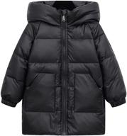 🧥 vtuaol quilted down puffer parka jacket with hood: perfect warm coat for boys and girls logo