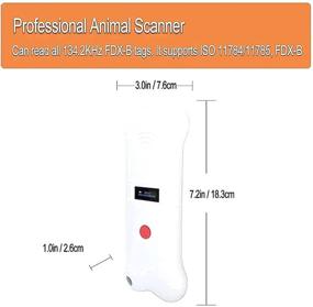 img 1 attached to 🔍 Rechargeable RFID Pet Microchip Scanner: Animal Chip Reader for FDX-B (ISO 11784/11785) & 134.2kHz EMID, Ideal for Dogs, Cats, Pigs, and More