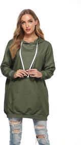 img 3 attached to Famulily Womens Oversized Hoodie: Long Hooded Tunic Sweatshirt with Pockets - Stylish and Functional!