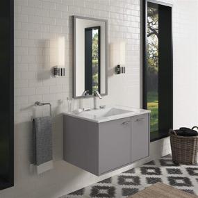 img 3 attached to 🚪 30-Inch Jute Vanity in Mohair Grey, Solid Wood by KOHLER - K-99541-R-1WT