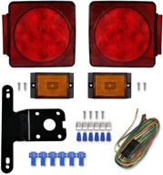 🚦 top-rated novalite led waterproof trailer tail lights kit: submersible, universal for truck rv pickup bus towing vehicle - dc12v logo