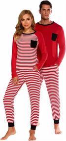 img 1 attached to Hotouch Christmas Family Sleeve Pajamas Women's Clothing for Lingerie, Sleep & Lounge