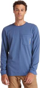 img 4 attached to Versatile Timberland PRO Blended Long Sleeve Charcoal Men's Clothing: Ideal for T-Shirts & Tanks