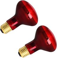 2 pack: 75w infrared basking spot heat lamp bulb for pet lizards, dragons, chameleons, snakes, reptiles & amphibians logo