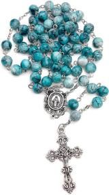 img 1 attached to 🔹 Catholic Miraculous Turquoise Jewelry for Boys at Nazareth Store