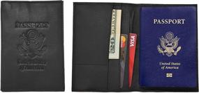 img 3 attached to Genuine Cowhide Leather RFID Blocking Passport Travel Accessories