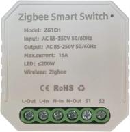 mhcozy zigbee switch controller module: mini 1 gang 1/2 way | diy 🔌 smart light switch | works with ewelink tuya zigbee hub, smartthings, alexa, google home логотип