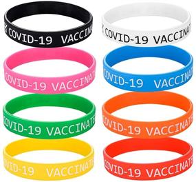 img 4 attached to 🌊 Waterproof Silicone Wristbands Bracelets for Men, Women, Adults, and Teens - Solid, DIY Jewelry You'll Love!