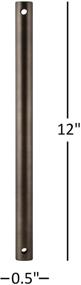 img 1 attached to Emerson CFDR1ORB Oil Rubbed Bronze Ceiling Fan Downrod: 12-Inch Long and Stylish Design