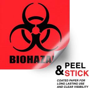 img 3 attached to 💧 Waterproof Biohazard Labels for Hospitals and Industrial Use: Ensuring Safety and Compliance